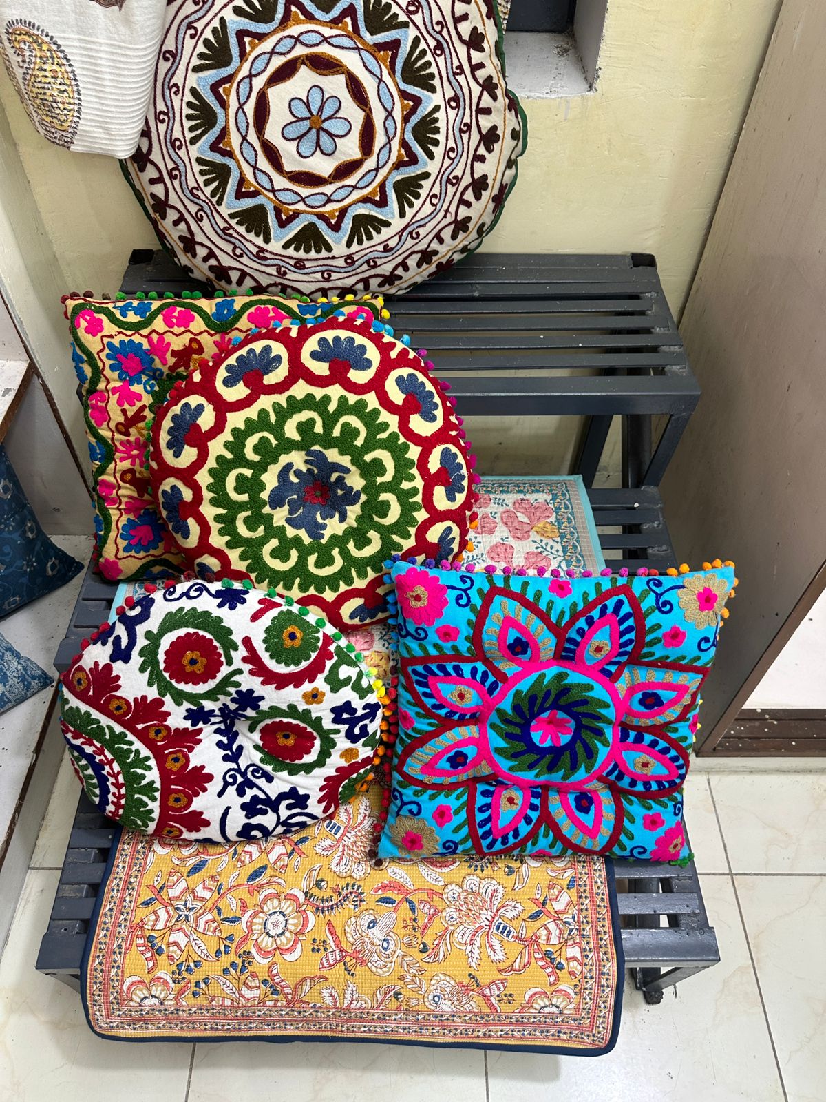 Hand Embroidered Cushions India bulk Manufacturer